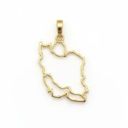 آویز طلا نقشه ایران