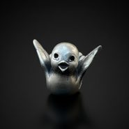 آویز نقره گنجشک