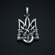 آویز نقره طرح شمشیر ها